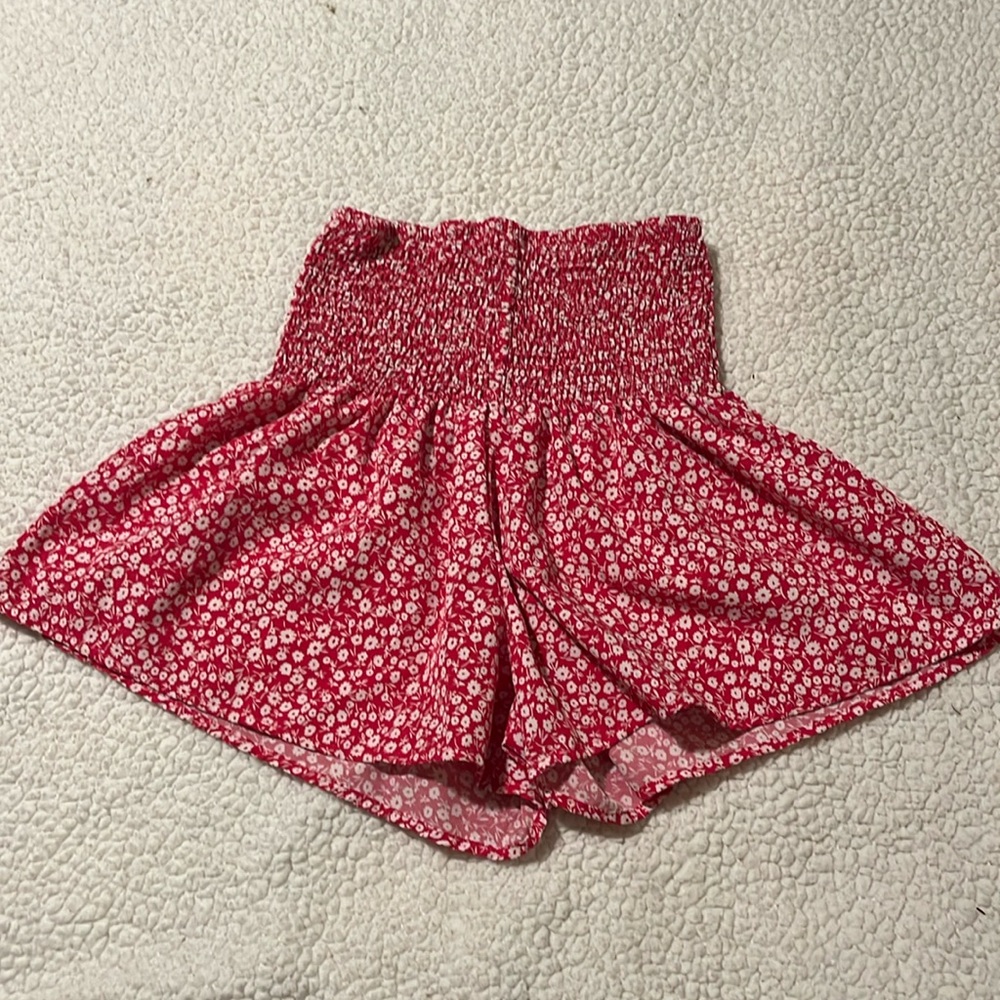 pink summer high waisted shorts